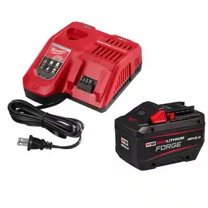 Milwaukee M18 18-Volt Lithium-Ion REDLITHIUM FORGE Starter Kit with 12. 0Ah Battery and Charger