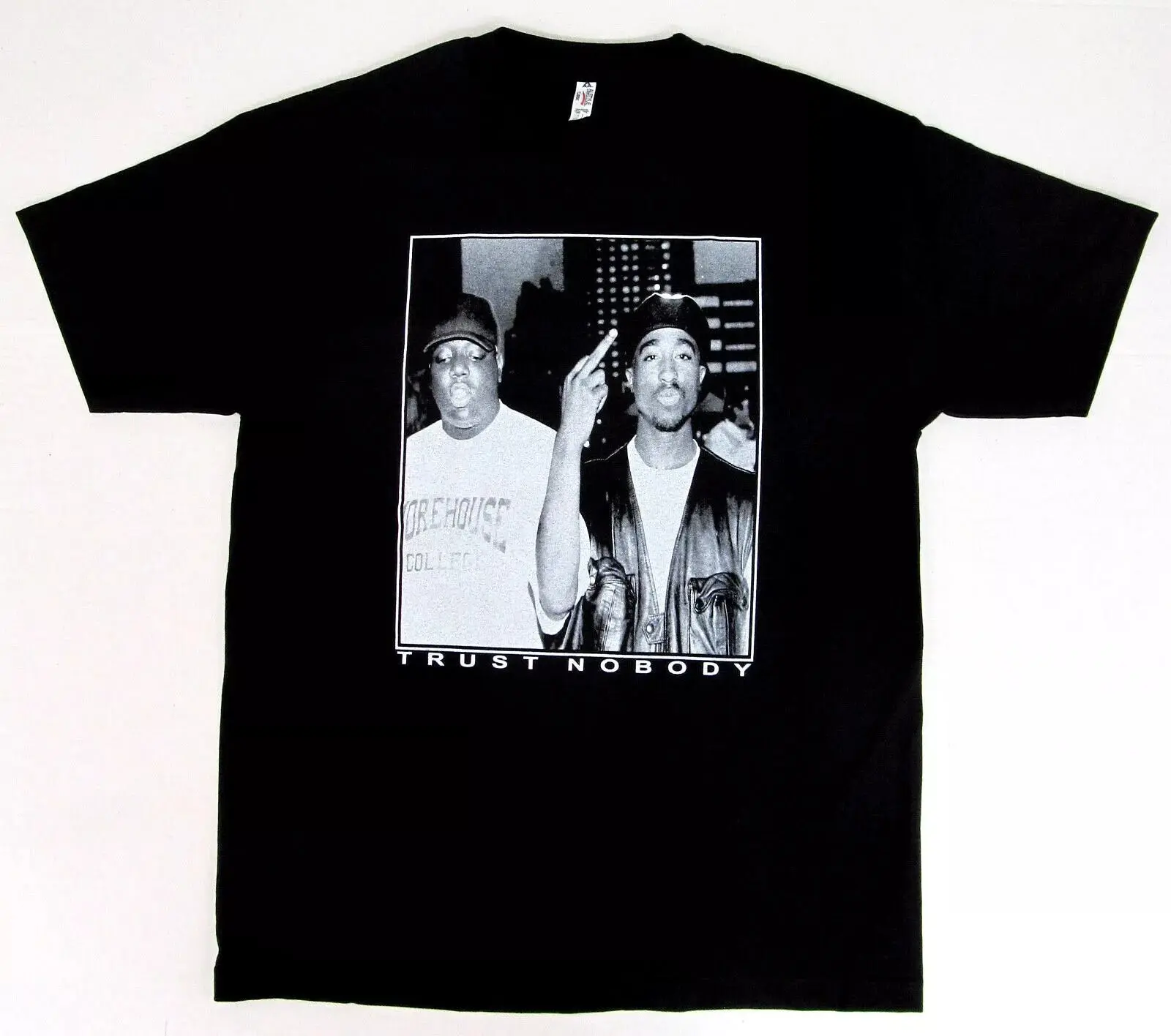 TUPAC BIGGIE TRUST NOBODY T-Shirt All Colors, Gift for Women Men, Made In USA, US Size S-6XL, 100% cotton, Classic Fit, Unisex T-Shirt