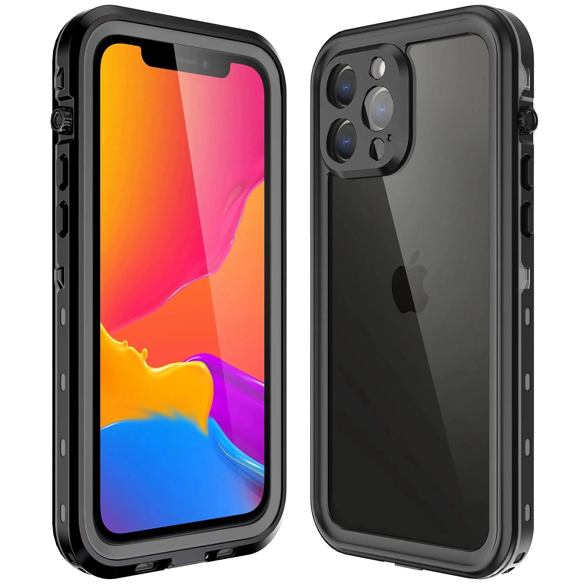 IP68 Waterproof Shockproof Protective Smartphone Case - Easy Installation Casing, Handheld Accessory for iPhone 11,12,13,14,15 Pro Max,16 Plus,XS Max,XR,Air 17 Swimming Phone Cover