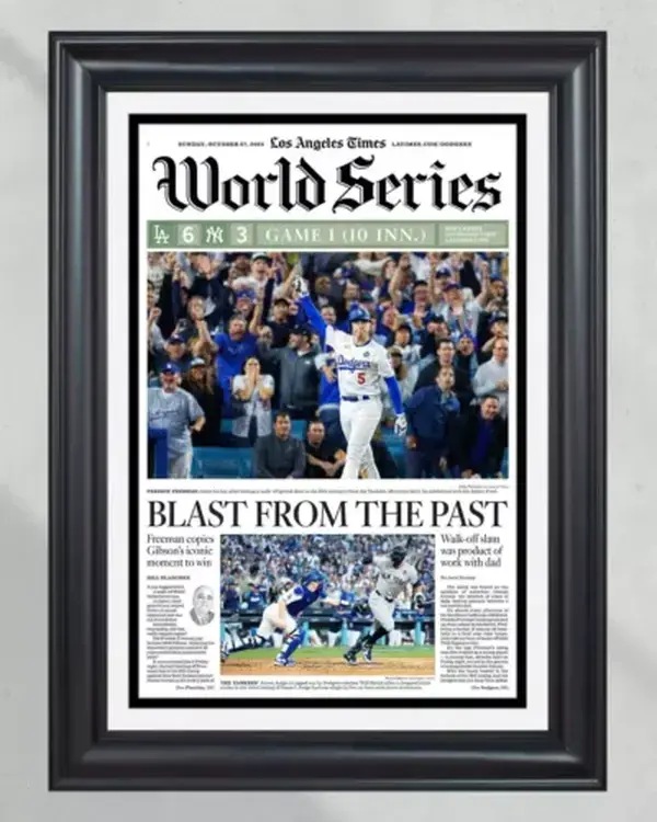 2024 LA Dodgers World Series Game 1"Blast from the Past" Freddie Freeman MVP New