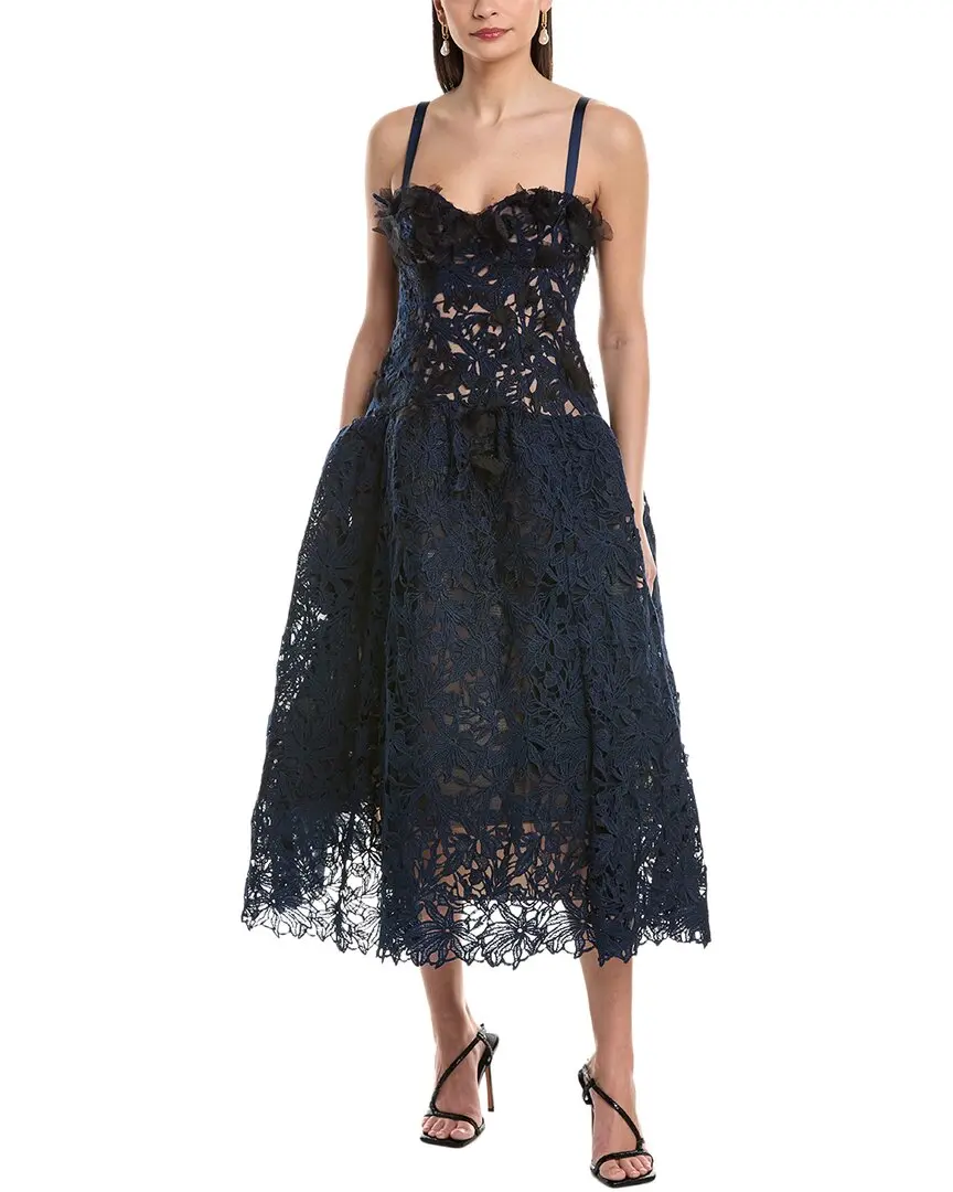 Marchesa Notte Midi Dress
