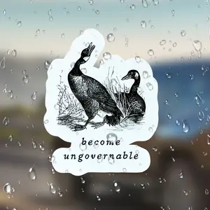 Uncontrollable Goose Stickers, Funny Animal Decals, Perfect for Journals, Laptops, Water Bottles, Unique Gift Idea