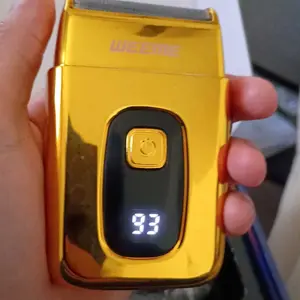 3-Piece Professional Blonde Hair Clipper & Trimmer Kit for Men - USB-Rechargeable Barber Set Featuring LCD Display, Adjustable Blade Hair Clippers, and Professional Men's Trimmer