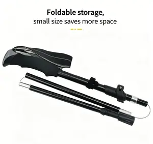 Father's Day Gifts, Alpha Gear 37-Inch Smooth Glide Retractable Trekking Pole, No-Jam Lightweight Hiking Stick, Anti-Slip Walking Cane for Dad Husband Brother