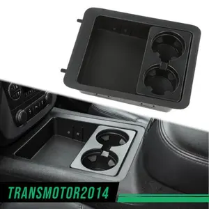 CROSSDESIGN Center Console Tray Cup Holder Bezel Fit for 07-14 Chevy Suburban Silverado GMC