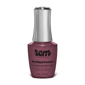 Red Carpet Manicure Fortify & Protect Showcopper - Copper Plum Pearl Gel Polish for Strong, Healthy Nails - Infused with Vitamin A & Biotin, 9ml.