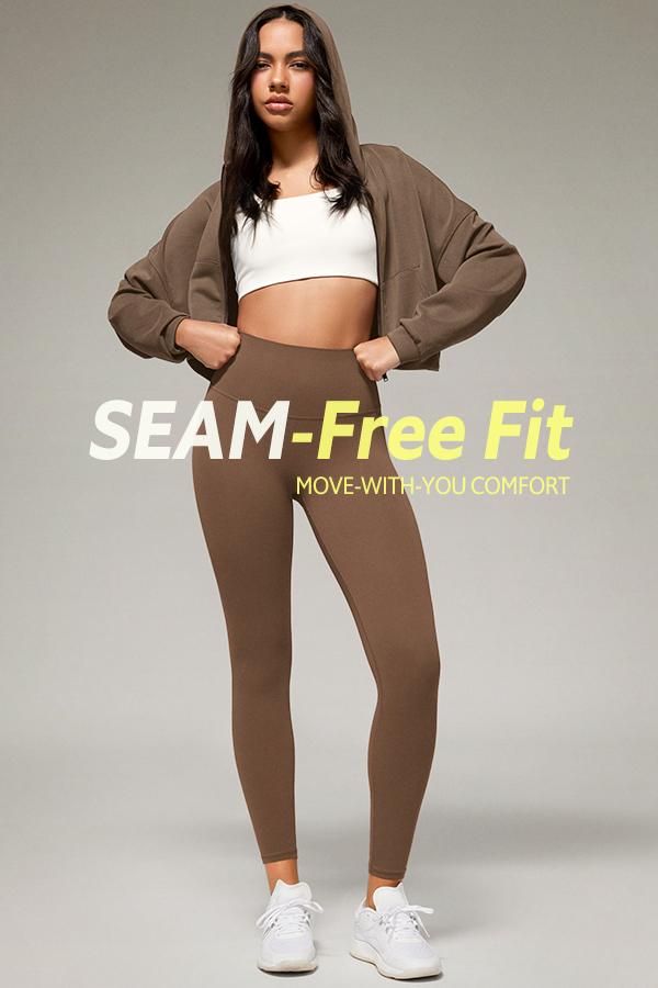 ODODOS No Front Seam Yoga Leggings for Women - 25" / 28" High Waist Buttery Soft Lounge Yoga Pants