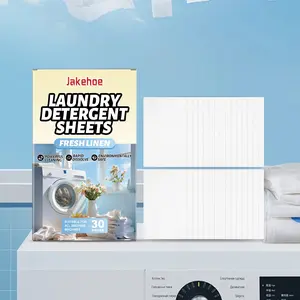 Jakehoe Clothes Washing Tablets, Home Use Stain Remover, Odor Eliminator, Portable Clean Clothing, Solid Detergent, No Pesticides