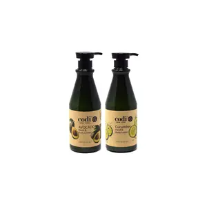 Codi Avocado & Cucumber Hand & Body Lotion, Hydrating Daily Moisturizer for Gentle, Smooth Skin, Body Care for All Skin Types, 750ml