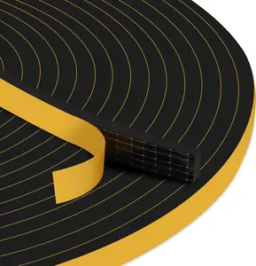 Door Weather Stripping Foam Tape – Strong Adhesive Soundproof & Insulation Seal for Doors & Windows, Weatherproof Draft Blocker for Door Frames, Energy Saving Noise Reduction Seal Strip