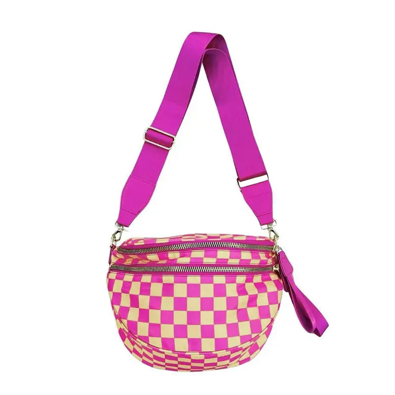 Pink & Beige Checkered