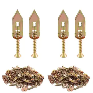 Zinc-Coated 200-Piece Self-Drilling Drywall Anchor Kit: Secure, Rust-Free Installation  Mounting