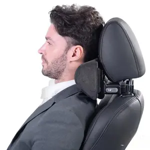 Car Four-way Adjustable Headrest, Car Neck Pillow, Universal Memory Foam Flannel Pillow, Car Interior Accessories for Car Travel