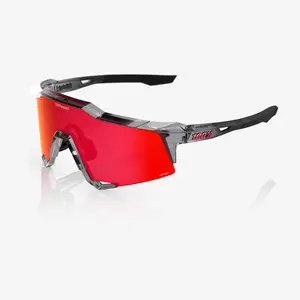 SPEEDCRAFT MLB Authentic Polished Translucent Grey HiPER Fire Red Mirror Lens