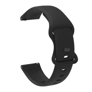 Silicone Watch Band, 8-Prong Buckle Design, 20mm Universal Fit, Multiple Colors, Unisex, Sport Business Casual, Compatible with Samsung Huawei Xiaomi Garmin Amazfit