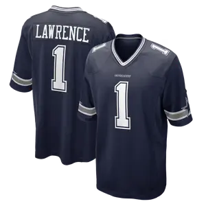 Unisex Football Cowboy Team Malachi Lawrence 1 New Collection 2026 Draft First Round Pick No. 20 Team Game Jersey - Navy