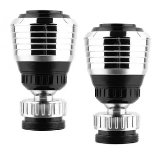 2Counts Bathroom Universal Water Saving Anti-Splash Faucet Aerator Set, Adjustable Shower Extension Rod, Rustproof Stainless Steel Filter Nozzle, Replacement Filters Set, Filter And Accessories