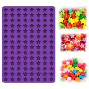 112 Cavity Mini Star Silicone Molds Fun Shaped Chocolate Molds for Homemade Dog Training Treats, Gummies, Candy, Chocolate Chips,Biscuits