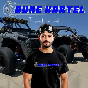 Dune Kartel solid color with black/white outline T shirt/long sleeve - “in sand we trust” slogan  menswear Tops Streetwear Casual