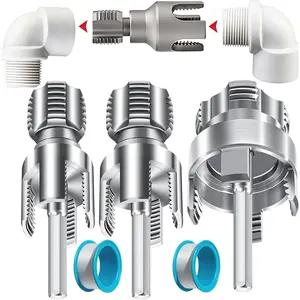 Pvc Pipe Threader, Pipe Tapping and Threading Tool, 4 in 1 Water Pipe Threader, Pipe Thread  Tool for 1/2'' 3/4'' 1'' Dies, External & Internal Pipe Threader, Water Pipe Threading Tool