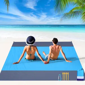 1pc Waterproof Beach, Large Waterproof Beach Blanket, Foldable Waterproof Pocket Beach Blanket, Portable Lightweight Picnic Beach, Quick Dry Outdoor Picnic, Waterproof Anti-Sand Beach Blanket,Size: 78. 74x82. 68 Inches