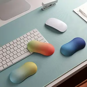 Ergonomic memory cotton mouse wrist rest - gel injection support, effectively relieve carpal tunnel syndrome, arthritis, improve office comfort, breathable fabric is suitable for all-day computer use (excellent gift choice)