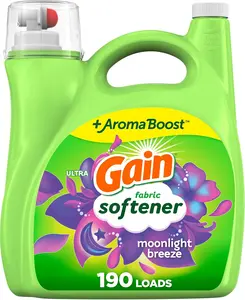 140 FL OZ 190 Loads Smooth Touch Fabric Softener Moonlight Breeze Scent