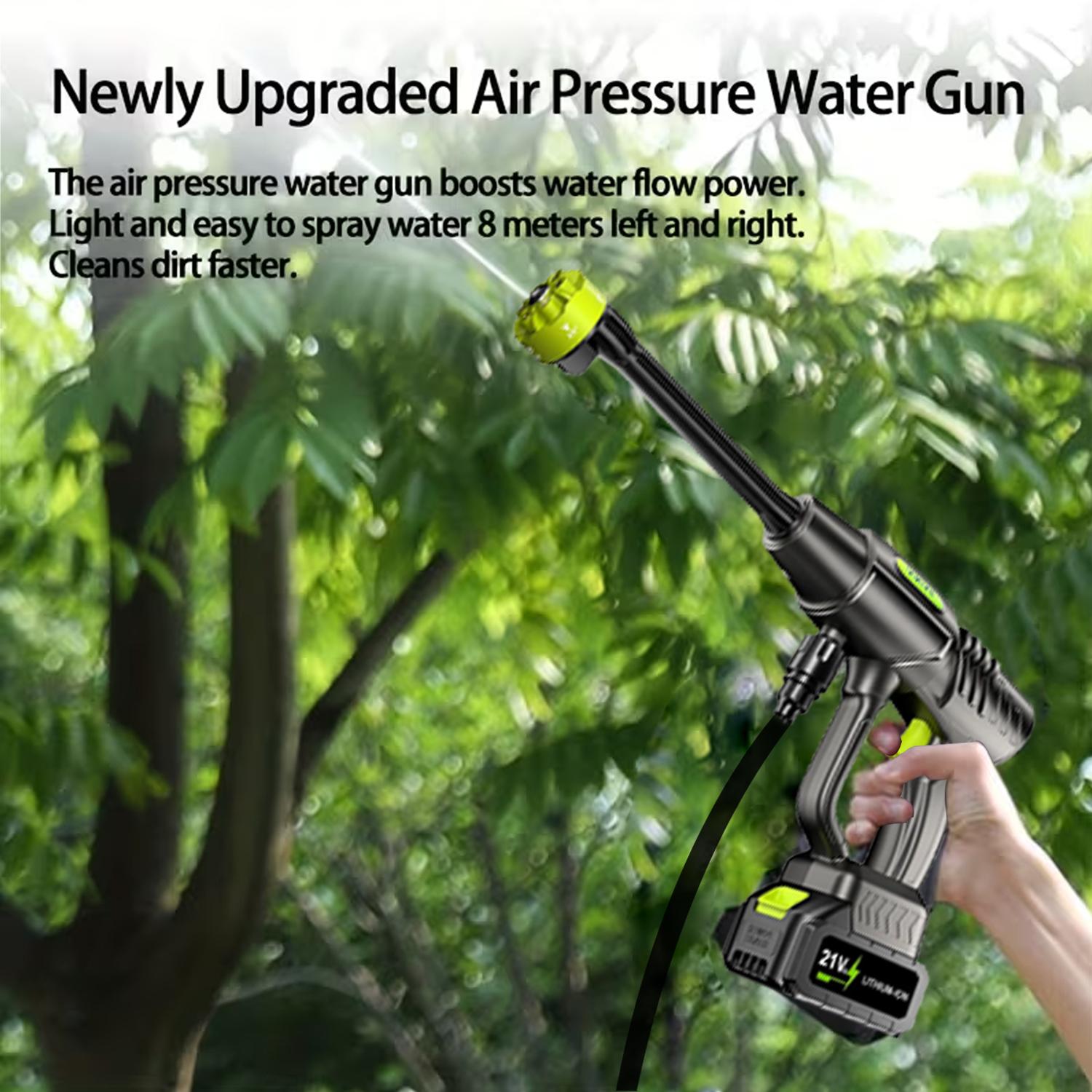 【DealsForYou】21V Digital Display Cordless Pressure Washer and Single Port Charger Base, Bottle Portable Washer for Car,Home Cleaning & Garden Watering