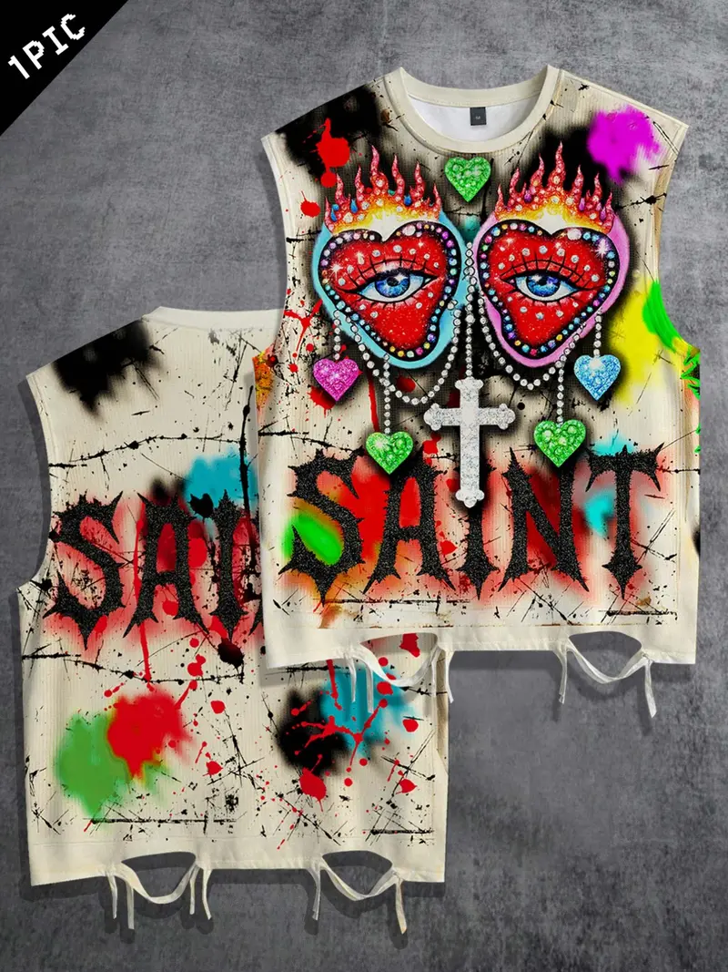 Ozz angelo タンクトップ　キリスト　y2k y2k tank tops amazon - TikTok Shop