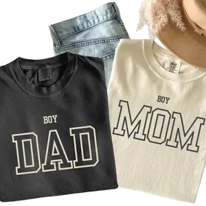 Comfort Colors Matching Boy Dad & Boy Mom Shirt, Baby Announcement, Boy Dad Shirt, Pregnancy Announcement Shirt, Matching Parents Outfit, Couple Goals