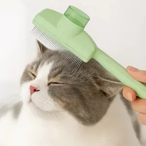 Pet Lover’s Gift Self-Cleaning Pet Comb for Dogs & Cats, Dual-Length Stainless Steel Teeth for Shedding and Tangling, Easy-Clean Grooming Tool for All Hair Types