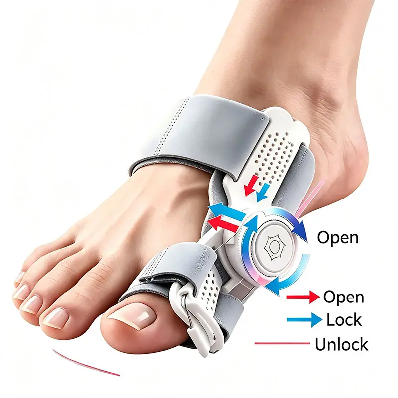 Adjustable Bunion Corrector for Women & Men - Hallux Valgus Splint, Big Toe Straightener for ft Alignment Support, Day & Night Bunion Pain Relief
