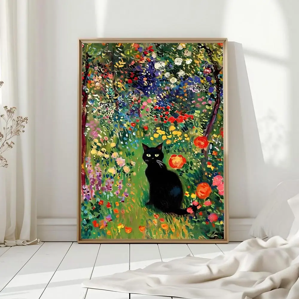 Customize Cats Poster, Funny Cat Wall Art, Cute Meme Kitten Illustration Minimalist Prints Unique Gift For Cat Lovers Decor Home Room Office Kitchen