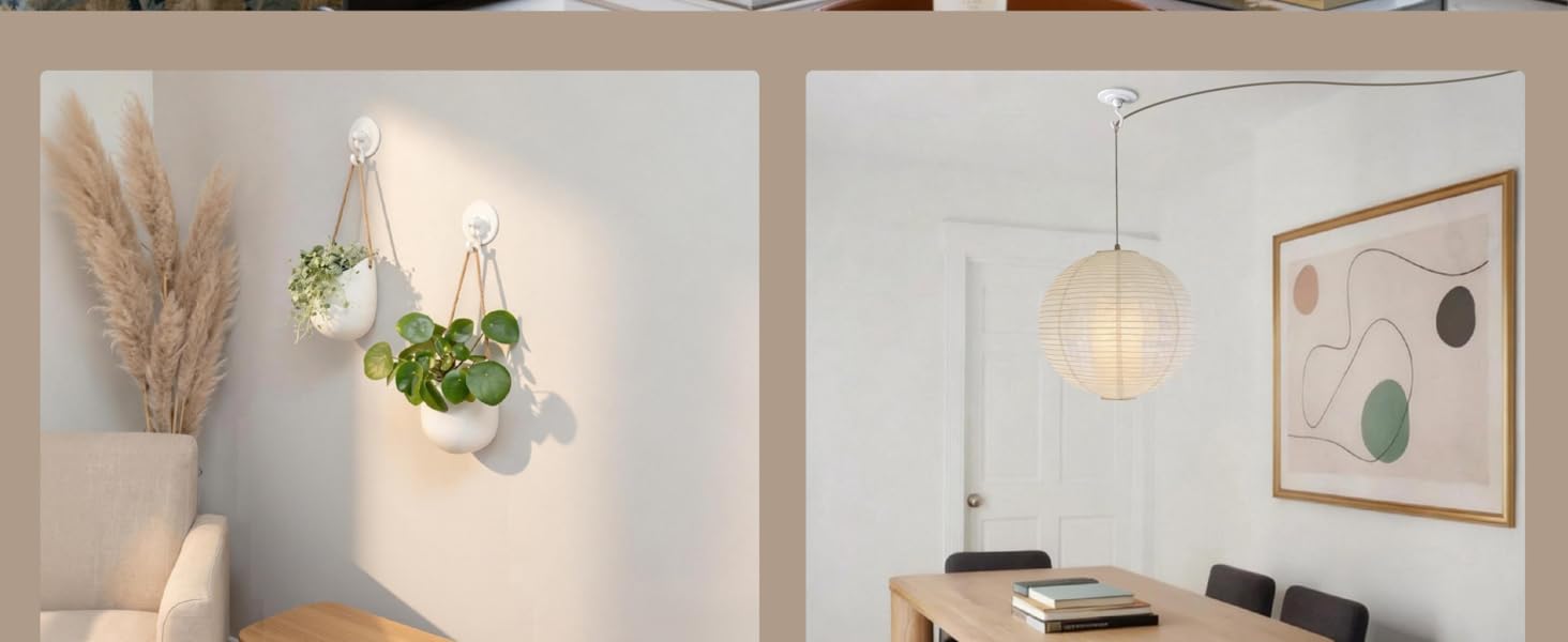 4 Pack Adhesive Wall & Ceiling Hooks, 3lbs Heavy Duty No-Drill 360 °   Swivel Hangers for Plants, Lights, Wind Chimes & Home Decor       Can these hooks hold heavy items? Do the hooks come with all the necessary hardware? Are the adhesive hooks removable