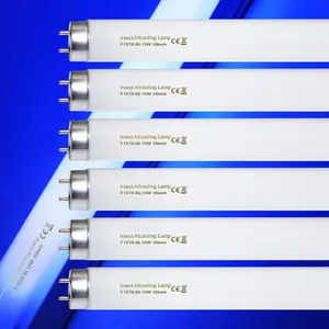 18 Inch 15 Watt Black Light Bulb F15T8/BL Replacement T8 Fluorescent Lamps for 30W Machine 350BL 365-nm Blue Light 6 Count