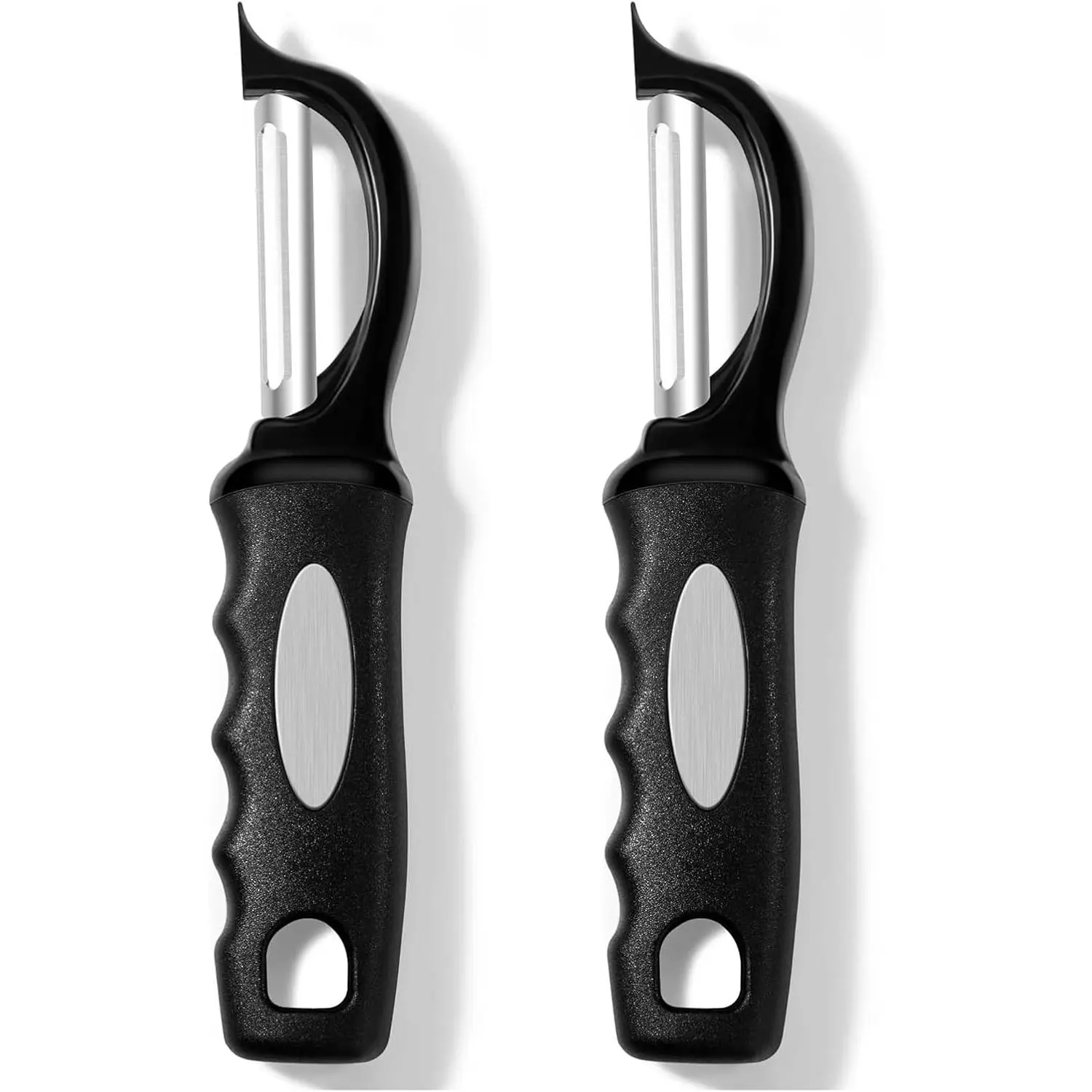 Vegetable Peeler Potato Peelers for Kitchen, Sharp Stainless Steel Blades Veggie Peeler, Comfortable Handle Fruit Peeler, Carrot Peeler Apple Peeler Dishwasher Safe, 2-Pack