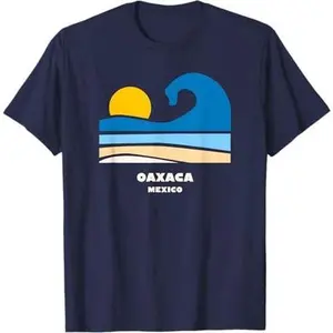 Oaxaca Mexico Classic Beach Wave Graphic T-Shirt