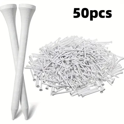 50-Pack Golf Tee Set, Practice Accessories for Men & Women, Golf Gift, Training Gear, Golf Equipment
