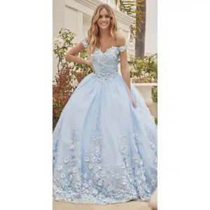 Juliet 1434 Dress Quinceanera Ball Gown 3D Floral Embroidered