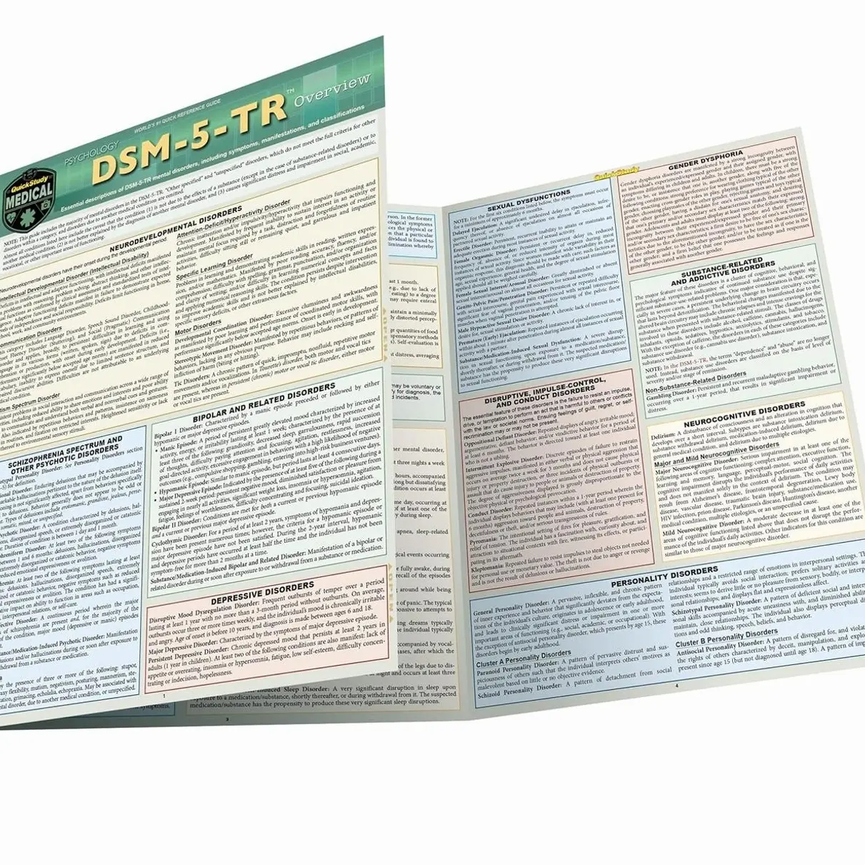 DSM-5-TR Overview: a QuickStudy Laminated Reference Guide