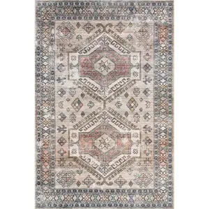 Benoite Splashguard Medallion Machine Washable Area Rug