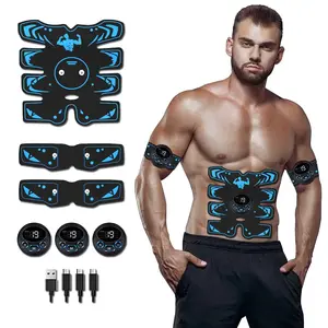 ABS Trainer Electronic Muscle Stimulator, Buttocks Massage Device, Lazy Muscle Quick Body Shaping, Fitness Equipment for Men and Women, Workout Enhancer, Body Shaping Tool