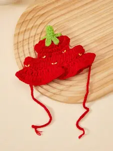 Handmade Pet Hat for Dogs Cats Frogs, Polyester Fiber, Funny Party Accessory, Fitted, All Seasons, Cute Style, Plain Pattern