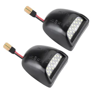 2PCS LED License Plate Light 12V Rear View Lamp Replacement 22794700 for Chevrolet Silverado GMC Sierra Pickup Trucks Under Dash Lighting Car Accessories
