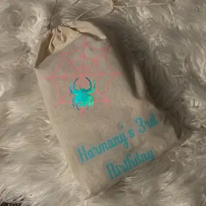 Personalized Drawstring Goodie Bags - 4x6 to 5x7 Cotton Drawstring Bags
