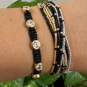 Spectacular black Miyuki set