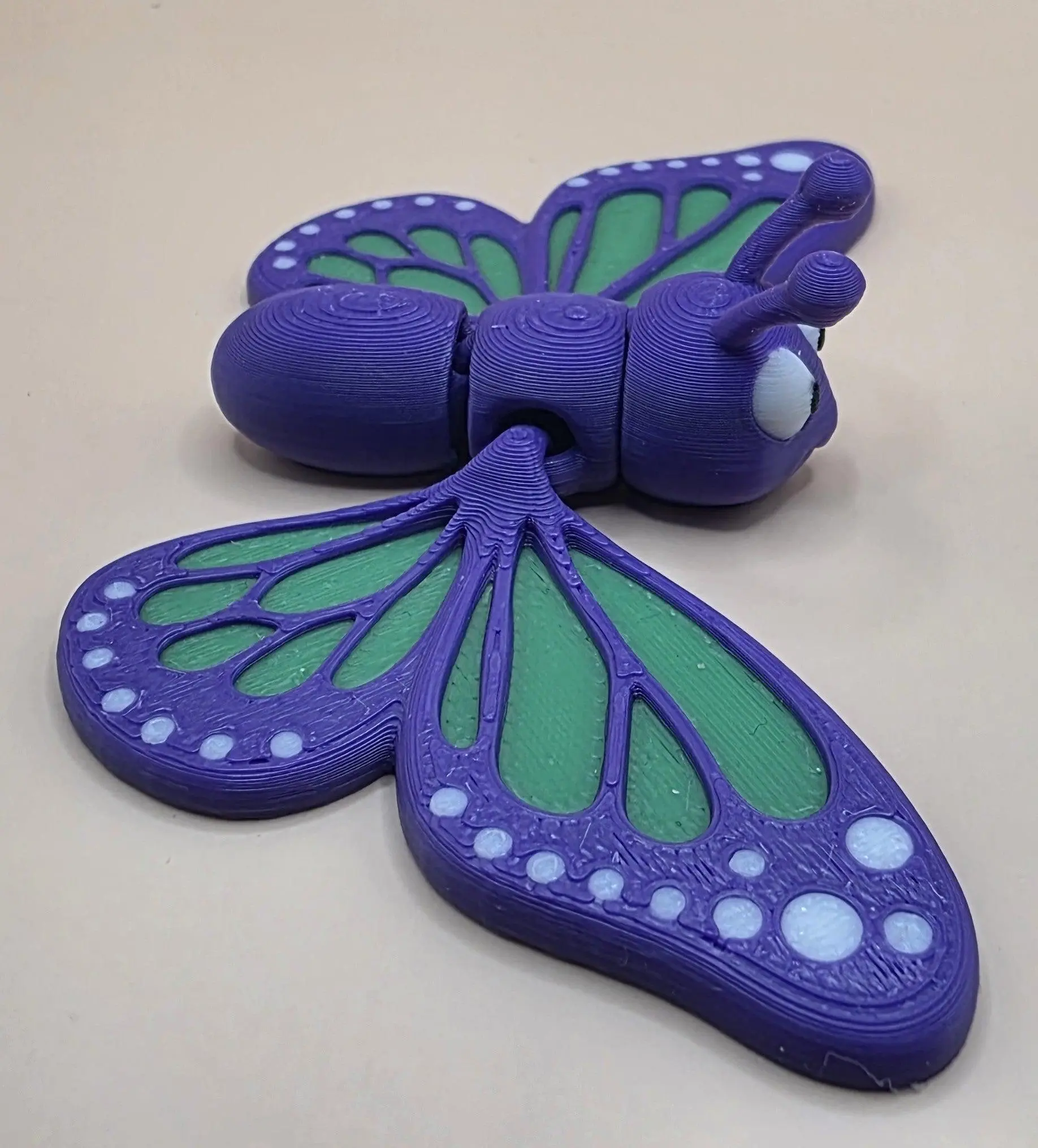 Cute Articulated Butterfly  3D Printed Fidget Butterfly  Poseable Butterfly Toy  Butterfly Desk Decor  Articulated Creature