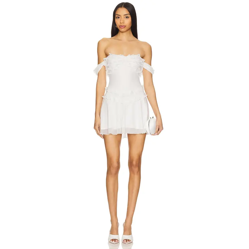 matteson mini dress in white majorelle majorelle demi mini dress