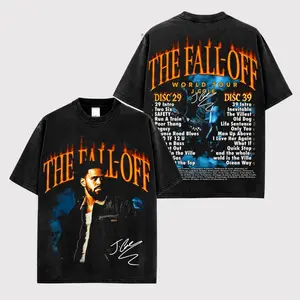 J. Cole - The Fall-Off Tour Graphic For Dreamville High-quality, Soft Cotton T-Shirt, Disc 29, Disc 39 Hip-Hop Shirt, The Fall-Off Album Jermaine Lamar Cole Fan Graphic Tee, Cole World Music Fan Merch Shirt