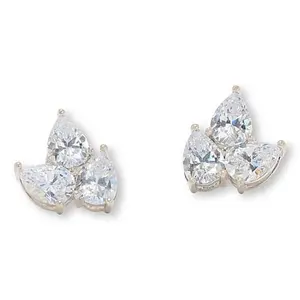 Radiance by Absolute™ x Marysol Patton 19.83ctw Pear-Cut Stud Earrings